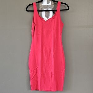 Charlotte Russe Red Stretchy Bodycon Sleeveless Dress Size Medium